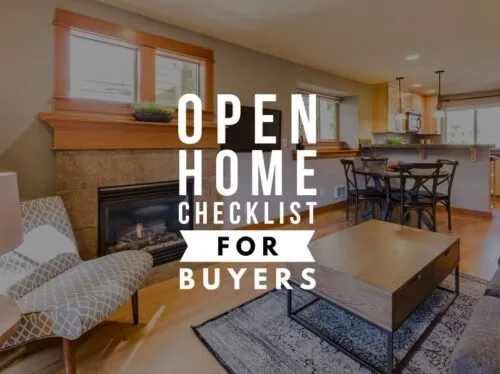 Open home checklist for buyers